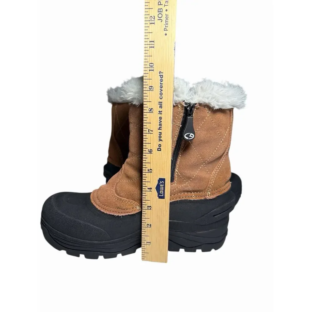 Thermolite Champion C9 Women's Insulated Winter Boots Size 10 Brown and Black